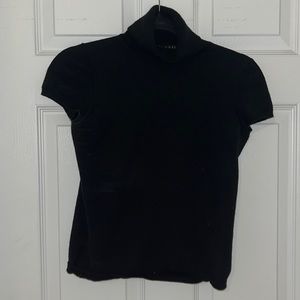 Theory. Size Medium. Black. Short sleeve turtleneck.